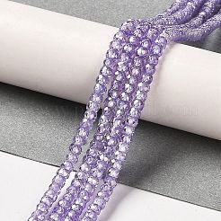 Brins de perles de zircon cubique&nbsp;ZIRC-G001-01H