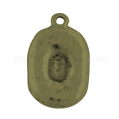 Pendentifs en alliage de style tibétain&nbsp;TIBEP-4422-AB-NR