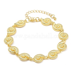 Bracelets à maillons en laiton pour femmes&nbsp;BJEW-A090-06C-G