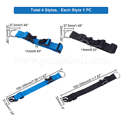 4 Stück verstellbarer Gepäckgurt aus Nylon in 4 Stilen zum Hinzufügen einer Tasche und Gepäckgurte aus Polyester&nbsp;FIND-PH0007-06
