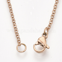 Realizzazione di collane con catena in acciaio inossidabile 304&nbsp;STAS-T040-PJ209-3-40