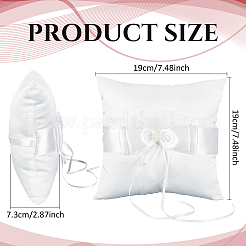 Satin-Ringkissen-Kissenträger&nbsp;RDIS-WH0019-07