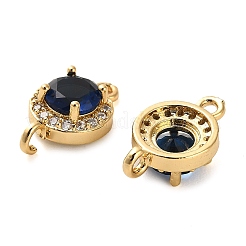 Verbindungsanhänger aus Messing mit kubischem Zirkonia-Pavé&nbsp;KK-D093-09G-03