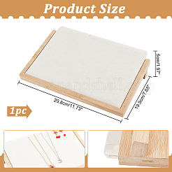 Halsketten-Organizer aus Holz mit schräger Rückseite&nbsp;NDIS-WH0006-17