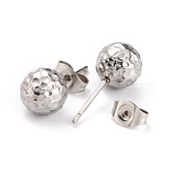 Ohrstecker-Zubehör aus 304 Edelstahl mit anlaufgeschützter&nbsp;EJEW-O104-01P