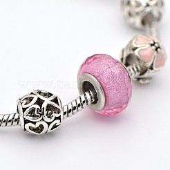 Lega ala perline stile braccialetti europei&nbsp;BJEW-P049-20A
