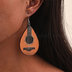 Boucles d'oreilles pendantes en bois pour femme&nbsp;WG26A13-07