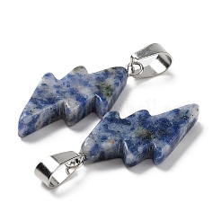 Pendenti con diaspro blu naturale&nbsp;G-C057-01P-03
