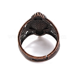 Anelli da dito retrò in pietra mista&nbsp;RJEW-B067-01R