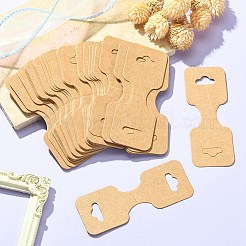Faltkarten aus Kraftpapier zur Schmuckpräsentation mit Loch zum Aufhängen&nbsp;CDIS-YW0001-12