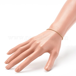 Pulseras de cadena de bolas de acero inoxidable 304 con revestimiento al vacío de PVD&nbsp;BJEW-JB06270