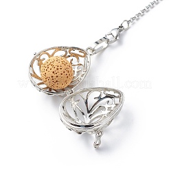Pendoli da rabdomanzia a goccia con pietre preziose miste naturali e sintetiche chakra&nbsp;PALLOY-JF01883-02