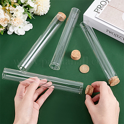 10 Stück leere Reagenzgläser aus Glas&nbsp;AJEW-BC0006-88B