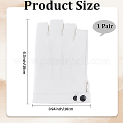 Kunstleder mit Eisen Halbfingerhandschuhe&nbsp;AJEW-WH20006-425