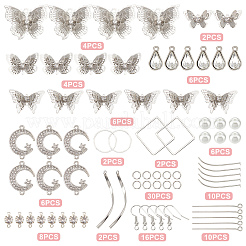 DIY-Sets zur Herstellung von Schmetterlings-Ohrhängern&nbsp;DIY-SC0018-68
