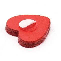 Cabochons de bois de coeur&nbsp;WOOD-WH0028-02