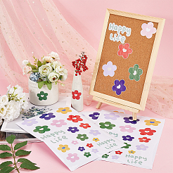 Selbstklebender Blumen-Autoaufkleber aus PVC&nbsp;DIY-WH0453-57D