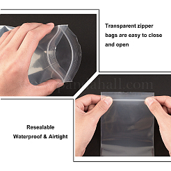 Sacchetti di plastica con chiusura a zip&nbsp;OPP-WH0005-11B-10x15cm