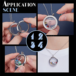 DIY Medaillon-Anhänger-Halsketten Schmuck-Kits&nbsp;DIY-PH0029-92P-01