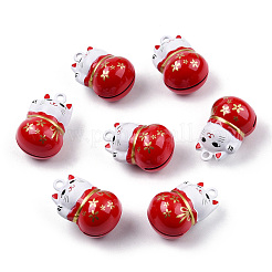 Backfarbe Messing Glockenanhänger&nbsp;X-KKB-S002-010C