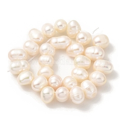 Fili di perle di perle d'acqua dolce coltivate naturali&nbsp;PEAR-A006-29C