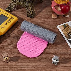 Rullo per texture in argilla con manico in plastica&nbsp;DIY-WH0699-88A