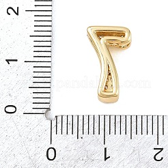 Pendentifs avec zircon cubiques à micro-pavés en laiton&nbsp;KK-B167-22G-7