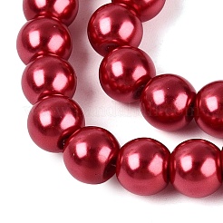 Perles de verre nacrées cuites au four&nbsp;X-HY-Q330-8mm-51