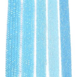 Chapelets de perles en verre électroplaqué&nbsp;LS-EGLA-A044-J8mm-A04
