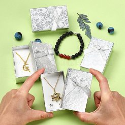 Rechteck Karton Schmuck-Set-Boxen&nbsp;LS-CBOX-S013-02