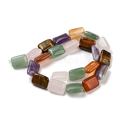 Natürliche Amethyst- und Rosenquarz- und rote Achat- und grüne Aventurin- und Tigerauge-Perlenstränge&nbsp;G-T121-24