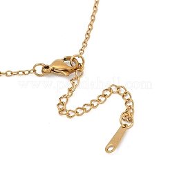 12 collana a catena con ciondolo inciso con carta dei tarocchi in acciaio inossidabile con costellazione&nbsp;PW-WG94DCE-08