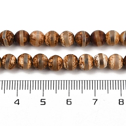 Lo stile tibetano naturale dzi borda i fili&nbsp;G-P229-A-07J-6mm