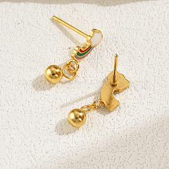 Pendientes de acero inoxidable 201 redondos&nbsp;NE2607