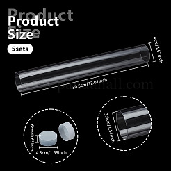 Tubes de rangement transparents en plastique PC et PE pour billes&nbsp;AJEW-WH0596-948E