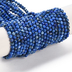 Natürlicher Lapislazuli Perlenstränge&nbsp;G-L587-A03-02