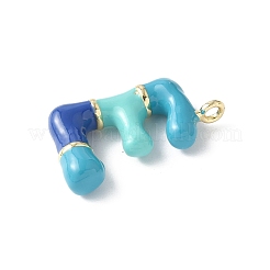 Pendentifs d'émail en laiton &nbsp;KK-E093-03G-E-02