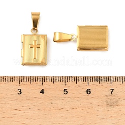 Medaillonanhänger aus 316 Edelstahl&nbsp;STAS-C077-06G-01