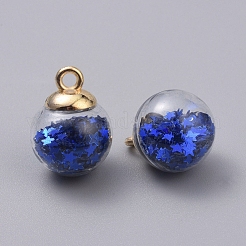 Pendenti a sfera in vetro trasparente&nbsp;GLAA-TAC0002-I09
