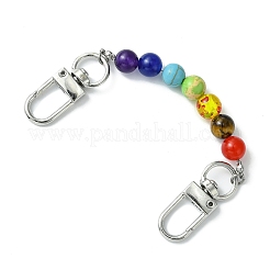 Taschen-Verlängerungsketten mit runden Perlen und Chakra-Edelsteinen&nbsp;FIND-JF00150
