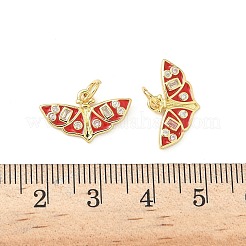 Pendentifs avec zircon cubiques à micro-pavés en laiton&nbsp;KK-S338-14G