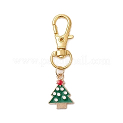 5 pendentif décoratif en alliage émaillé sur le thème de Noël&nbsp;HJEW-JM02274