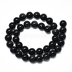 Natürliche goldene Glanz Obsidianstränge Perlen&nbsp;G-R485-09-10mm