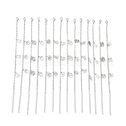 Bracciale con ciondolo in acciaio inossidabile 304 anti-ossidazione per donna&nbsp;BJEW-F436-P