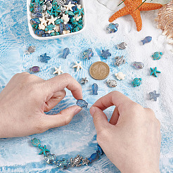 DIY Schildkröte Seestern Fidh Perlen Zubehörse Kits&nbsp;DIY-NB0013-90