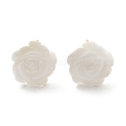 Boucles d'oreilles à tige en laiton œil de chat&nbsp;EJEW-B133-01G-03