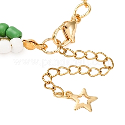 Braccialetti con ciondoli in lega smaltata natalizi&nbsp;BJEW-JB12482-02