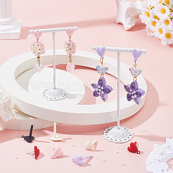 Boucles d'oreilles à tige en alliage de 5 couleur&nbsp;FIND-SP0005-60A