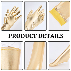 Conjuntos de guantes largos y medias de imitación de cuero&nbsp;AJEW-CL0002-99A