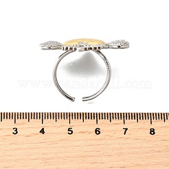 Bagues de manchette en laiton micro pavé de zircone cubique pour femmes&nbsp;RJEW-F184-01A-GP